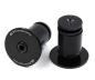 Preview: JRC Components Aluminium Handlebar End Plugs black Lenkerendstopfen