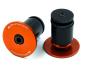 Preview: JRC Components Aluminium Handlebar End Plugs orange Lenkerendstopfen