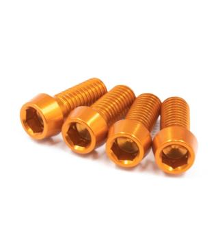 JRC Components Aluminium Flaschenhalterschrauben M5x12mm orange