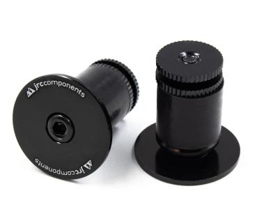 JRC Components Aluminium Handlebar End Plugs black Lenkerendstopfen