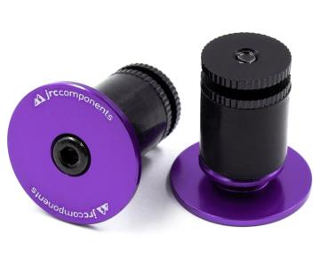 JRC Components Aluminium Handlebar End Plugs purple Lenkerendstopfen