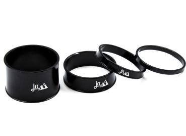 JRC Components Lightweight 1 1/8" black Spacer Set