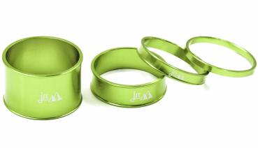 JRC Components Lightweight 1 1/8" acid green Spacer Set