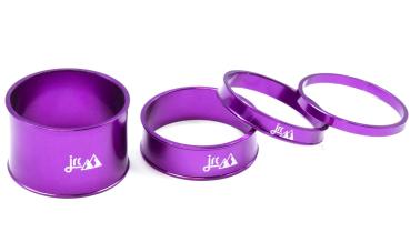 JRC Components Lightweight 1 1/8" purple Spacer Set