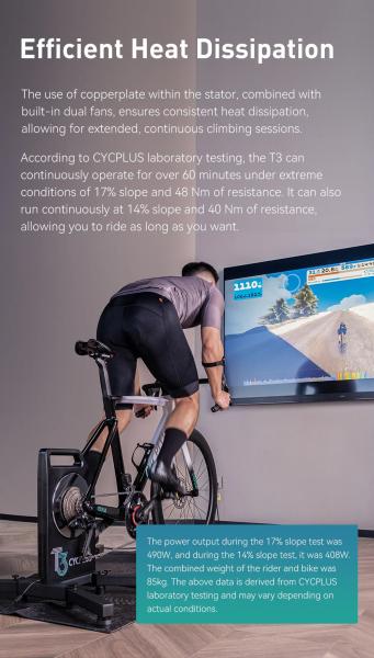 CYCPLUS T3 High-Power Smart Bike Trainer